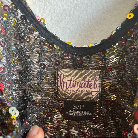 Free People Intimately Free Sequin Mini Slip Dress - Picture 6 of 10